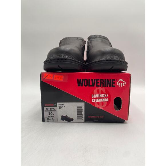 WOLVERINE BAILEY Women's USED Steel-Toe Slip On Work Shoe Brown US Size 10 - Picture 11 of 11